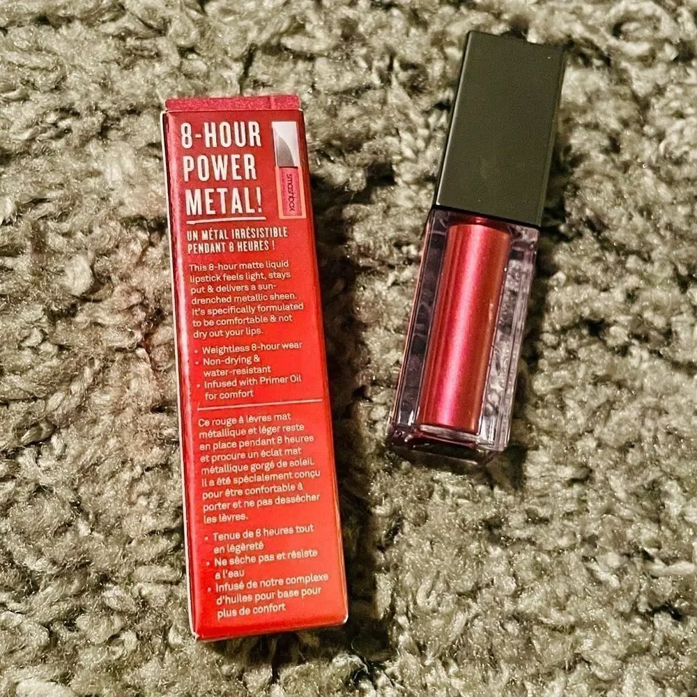 NIB Smashbox Ablaze Always On Metallic Liquid Lipstick